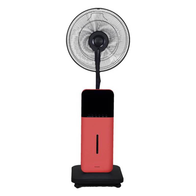 CoolZone Dry Mist Bluetooth Speaker Fan - Red