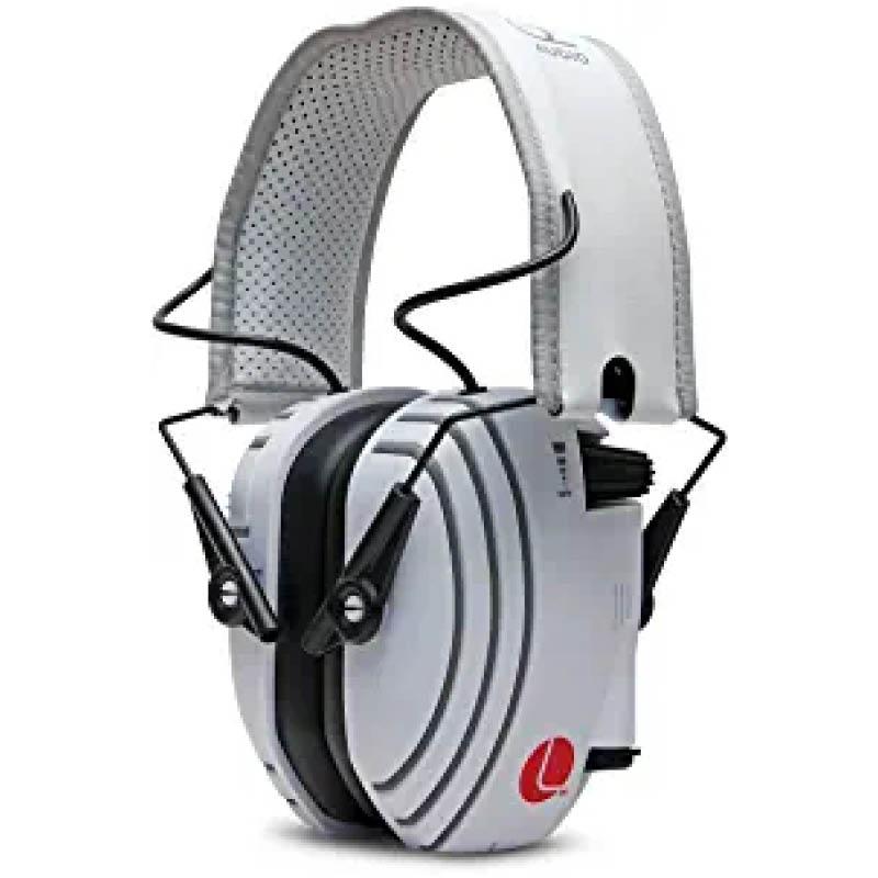 AMPED Sound Amplifying Hearing Headphones - White/Gray