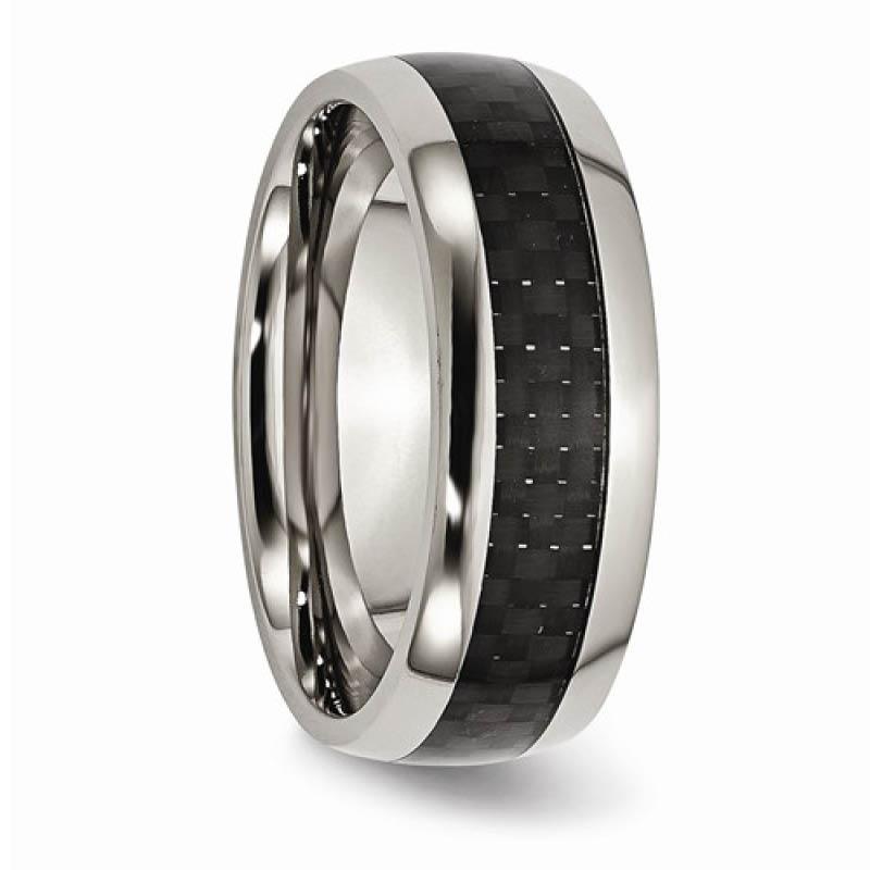 Two-Toned Titanium Men's Ring