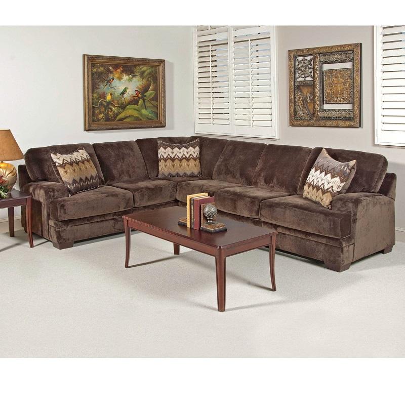 Olympia Chocolate Sectional