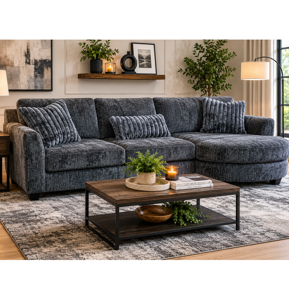 Sectional w/ Cuddler End