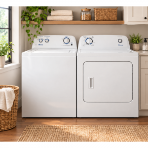 3.8 Cu. Ft. Washer and 6.5 Cu. Ft. Dryer 